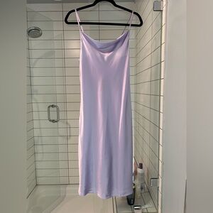 NWT 100% Silk Lavender Slip Dress